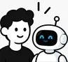 A person and an AI robot side by side, representing Agentiq’s human + AI team
