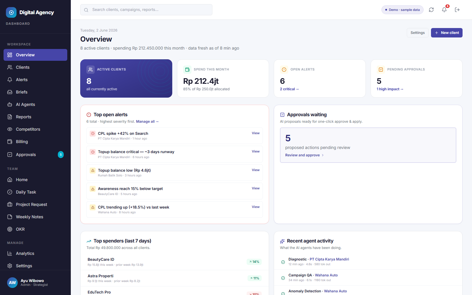 Digital Agency project preview