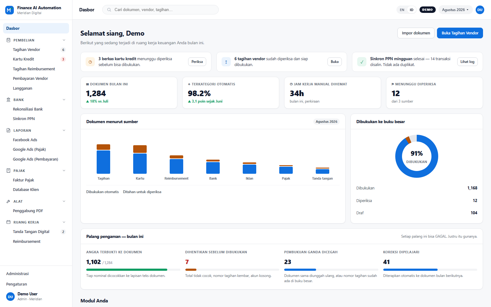 Pratinjau Finance AI Automation